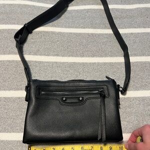Faux leather crossbody bag